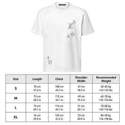 Hot Sale Star Embroidered T-Shirt