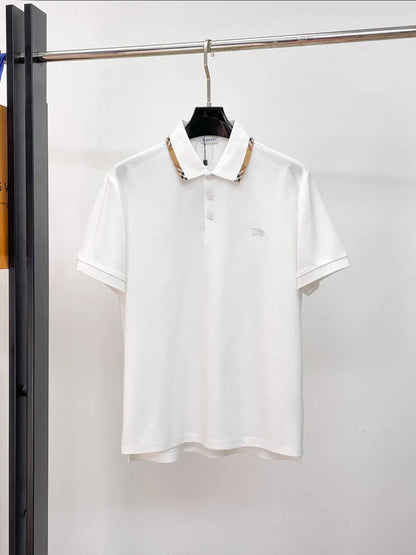 Vintage Striped Collared Polo Shirt