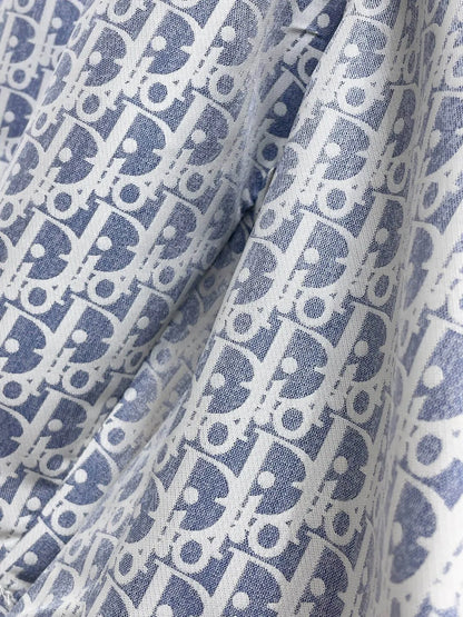 Label Badge Monogram Printed Shorts