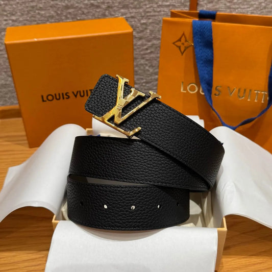 Lychee Grain Calfskin Leather Belt
