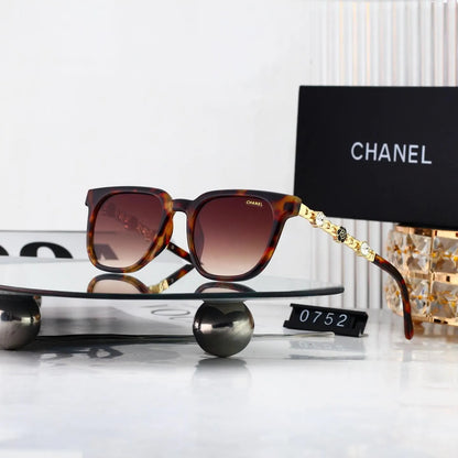 Chain Decor Square Sunglasses