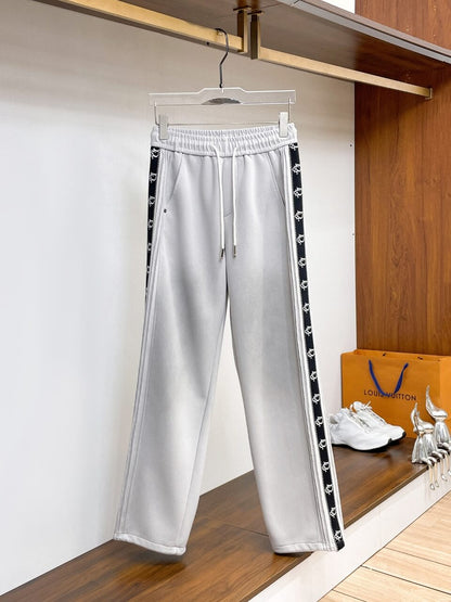 Side Jacquard Tape Straight‑Fit Pants