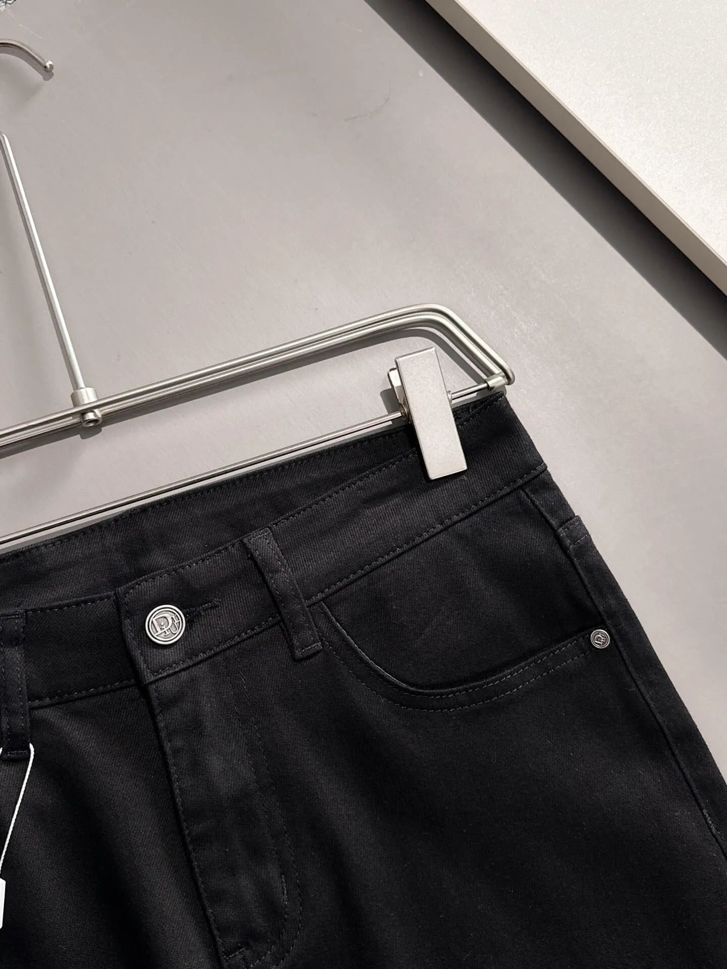 Men's Slim Black Straight Jeans